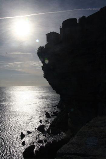Corsican village on cliff