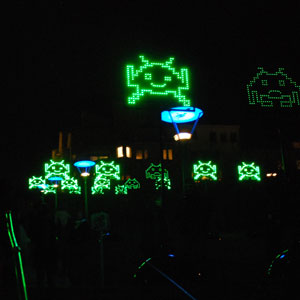 Hovering space invaders