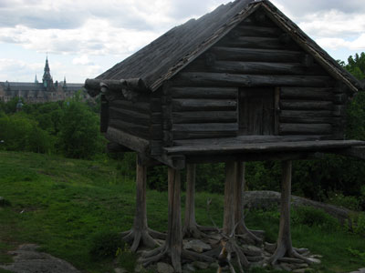 A Swedish raised hut