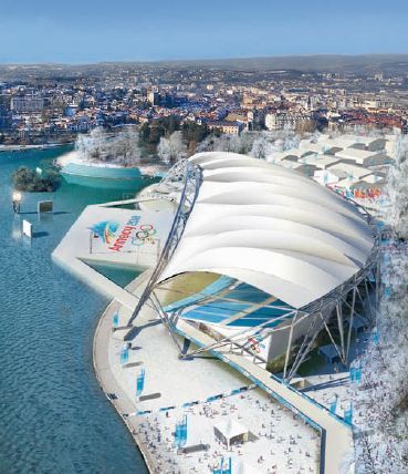 Paquier mock-up for Annecy 2018 Winter Olympics