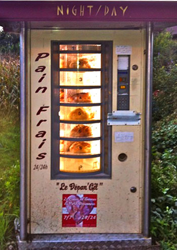 French bread vending machine