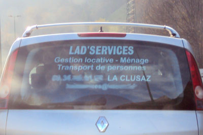Lad's Services La Clusaz, Aravis mountains, French Alps