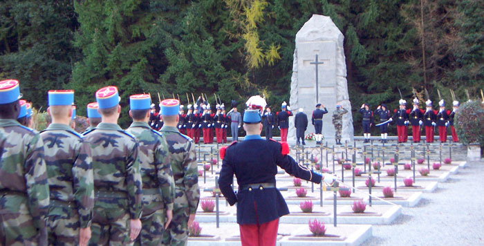 War Memorial site in Thones, Haute Savoie, Rhone Alps, France
