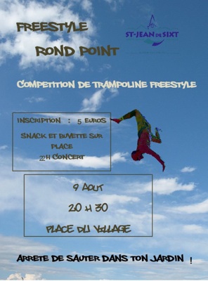 <Flier for the St Jean de Sixt trampoline competition>