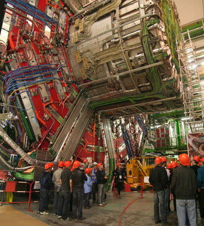 <Photo of CERN CMS near Geneva, Switzerland>