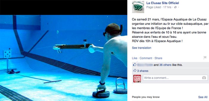 Underwater shooting in La Clusaz - Le Francophoney blog