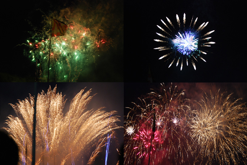 Fireworks in Annecy, France. Copyright Wendy Hollands