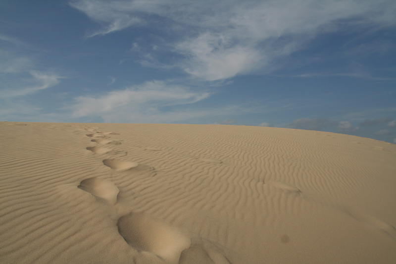 Dune du Pilat footsteps