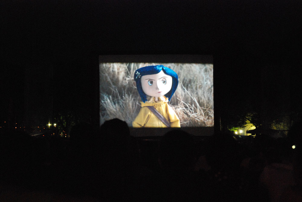 Animation festival big outdoor screen