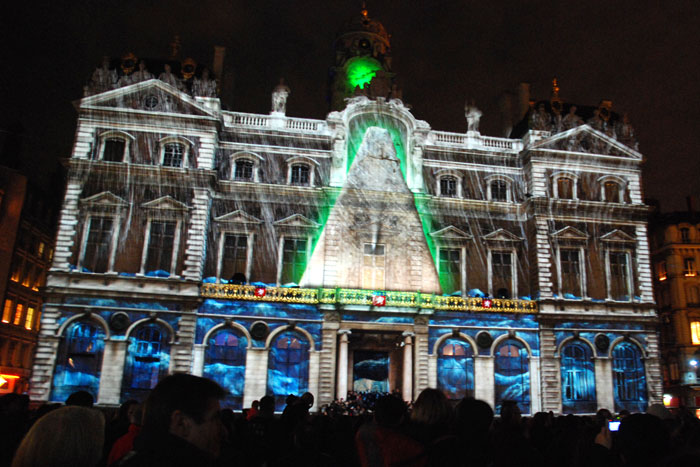 Lyon light festival in France